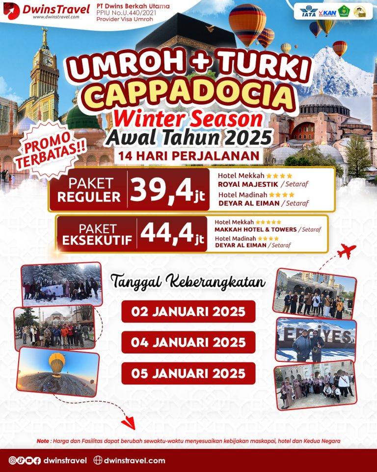 umroh plsu turki cappadocia januari 2025