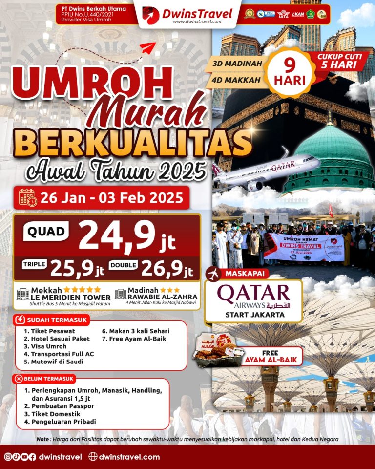 umroh murah januari 2025